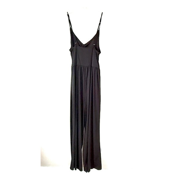 Love Tree Jumpsuit Women's Size L Black Wide-leg Lightweight - Picture 4 of 14